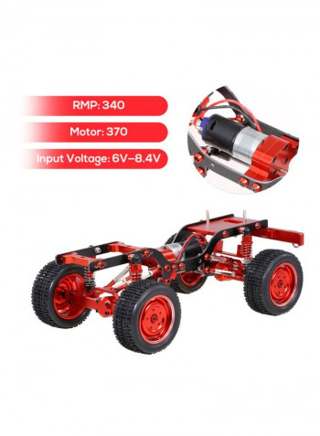 Replacement Metal Chassis Frame With Tires And Transmitter Receiver Servo ESC For 1/12 RC Crawler Car