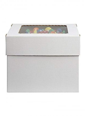 25-Piece Deep Cake Box Set White 16x8x8inch