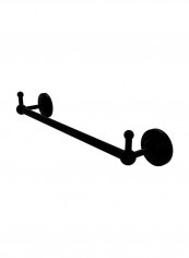 Prestige Que New Collection Wall Mounted Towel Bar With Hook Black 30inch