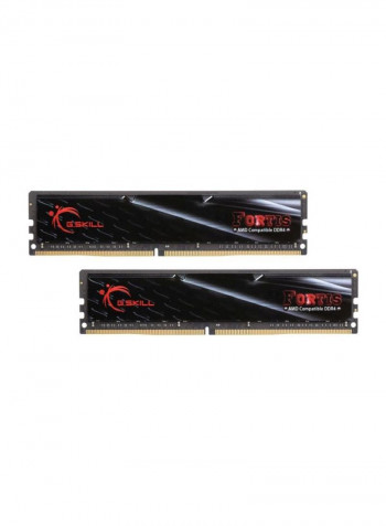 4-Piece Fortis DDR4 RAM Set 32GB Black/Red/Gold