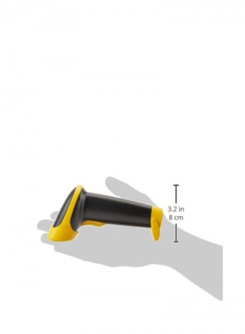 Wireless Barcode Scanner With USB Base Black/Yellow