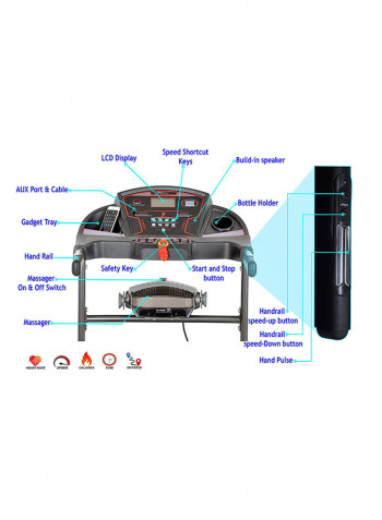 Motorized Treadmill EM-1242