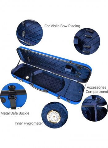 3-Piece Portable Violin Case Set