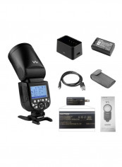 7-Piece V1O Camera Flash Speedlight For Olympus Camera Black