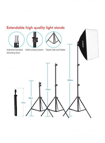 Photography Studio Lighting Kit Black/White