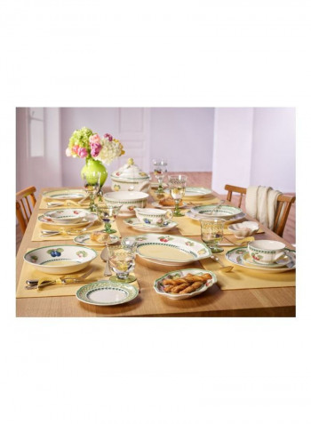 French Garden Fleurence Soup Tureen White/Green/Yellow