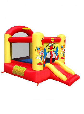 Clown Slide And Hoop Bouncer