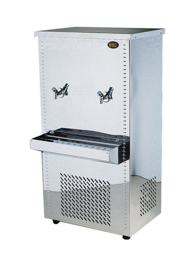 Stainless Steel Water Cooler With Two Taps NGC25F2SS Silver