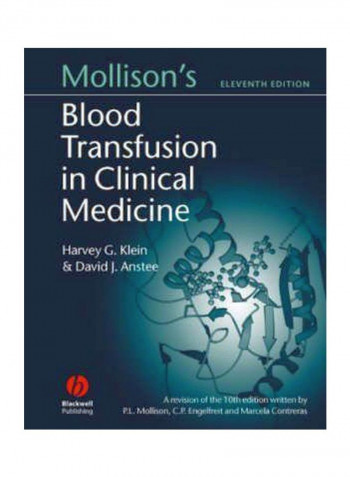 Mollison's Blood Transfusion In Clinical Medicine Paperback 11