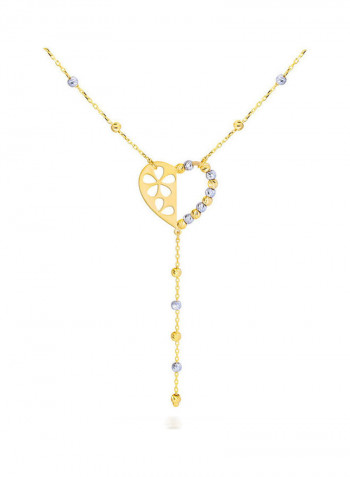 18 Karat Italian Gold Two-Tone Necklace