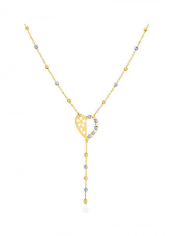 18 Karat Italian Gold Two-Tone Necklace