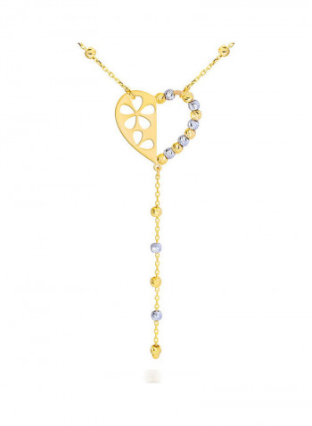 18 Karat Italian Gold Two-Tone Necklace