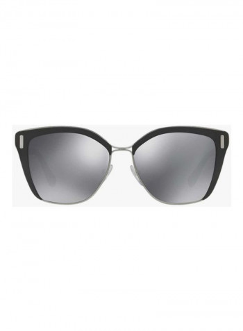 Women's Mirrored Cat Eye Sunglasses 56TS