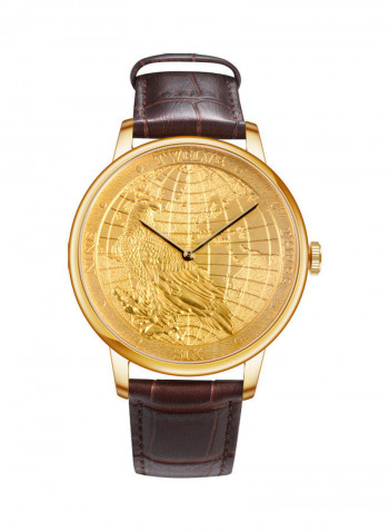 Men's Leather Analog Wrist Watch JS0191G