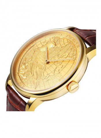 Men's Leather Analog Wrist Watch JS0191G
