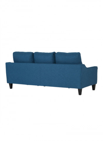 Sydney Textured Right Corner Sofa Bed Blue
