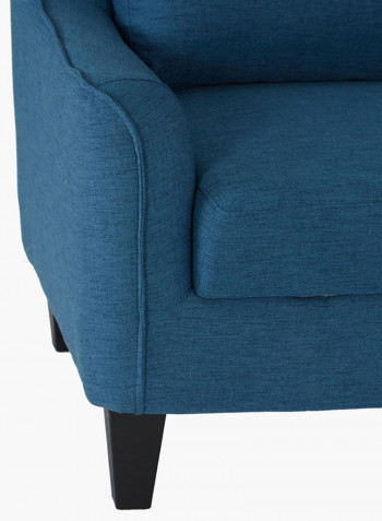 Sydney Textured Right Corner Sofa Bed Blue