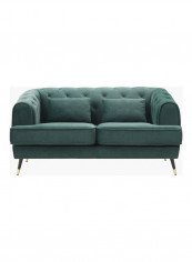 2-Seater Alison Sofa With 2-Cushions Green 86x71x146cm