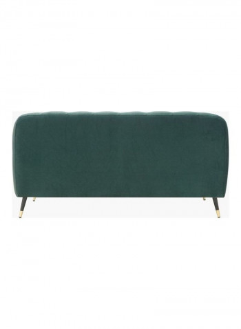 2-Seater Alison Sofa With 2-Cushions Green 86x71x146cm