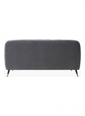 2-Seater Alison Sofa With 2-Cushions Grey 86x71x146cm