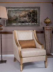 Maricon Sofa Beige/Gold 76x87x110cm