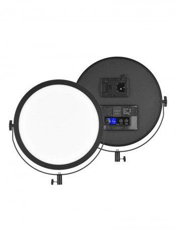 Ultrathin Round LED Video Light White/Warm White