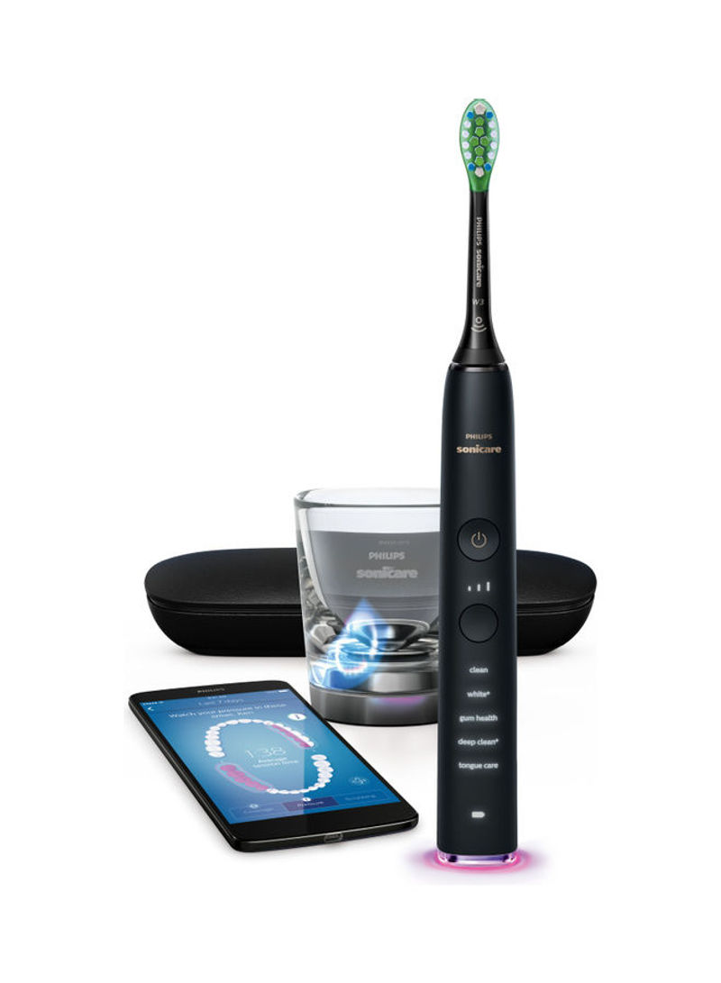 Smart Rechargeable Toothbrush With Tongue Care Black