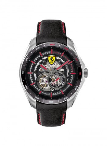Men's Leather Quartz Chronograph Wrist Watch 830687