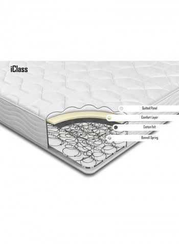 iClass Spring Super King Mattress Beige 200 x 200 x 22centimeter