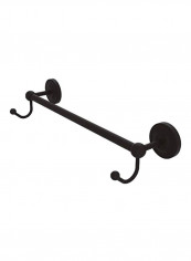 Prestige Regal Collection Integrated Hooks Towel Bar Black 36inch