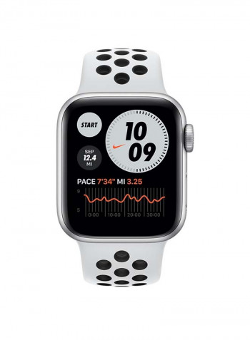 Watch Nike SE-40 mm GPS Silver Aluminium Case with Nike Sport Band Pure Platinum/Black