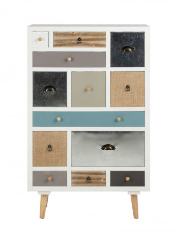 13-Drawer Morocco Console Table Multicolour