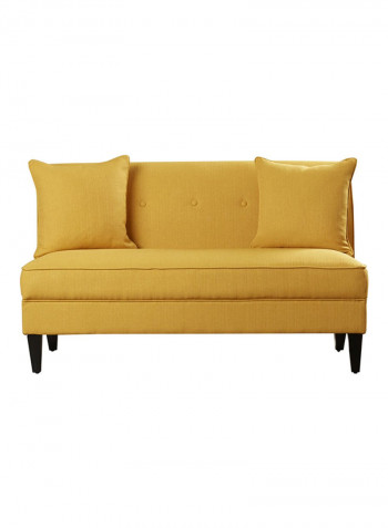Perseus Loveseat Sofa Mustard Yellow 90x140x80centimeter