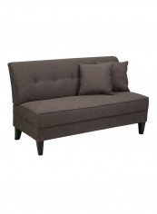 Perseus Loveseat Sofa Dark Grey 90x140x80centimeter