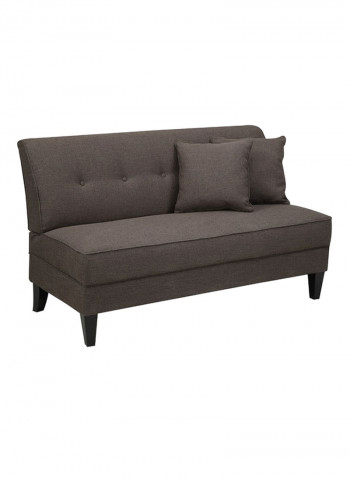 Perseus Loveseat Sofa Dark Grey 90x140x80centimeter