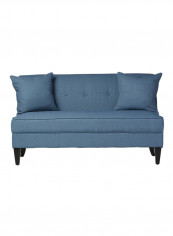 Perseus Loveseat Sofa Dark Blue 90x140x80centimeter