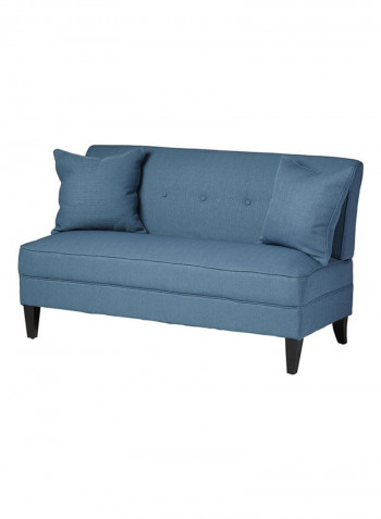Perseus Loveseat Sofa Dark Blue 90x140x80centimeter