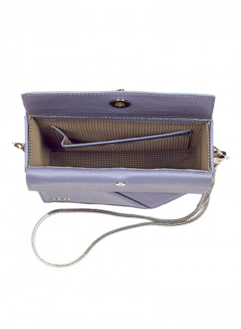 Cosset Leather Crossbody Bag Purple