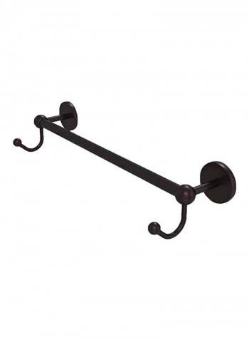 Prestige Skyline Collection Integrated Hooks Towel Bar Brown 30inch