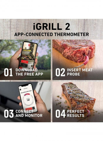 Igrill 2 Thermometer Multicolour 7 Centimeter Black/Red/Silver