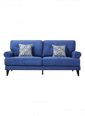 Ibiza 3-Seater Sofa With 2-Cushions Blue 86x193cm