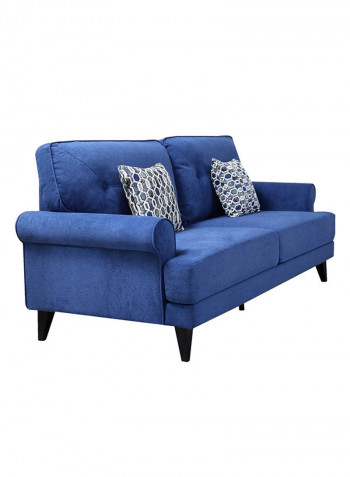 Ibiza 3-Seater Sofa With 2-Cushions Blue 86x193cm