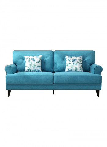 Ibiza 3-Seater Sofa With 2-Cushions Blue 86x193cm