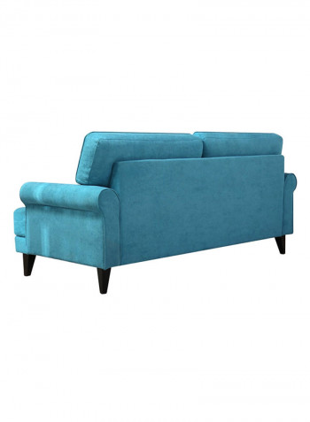 Ibiza 3-Seater Sofa With 2-Cushions Blue 86x193cm