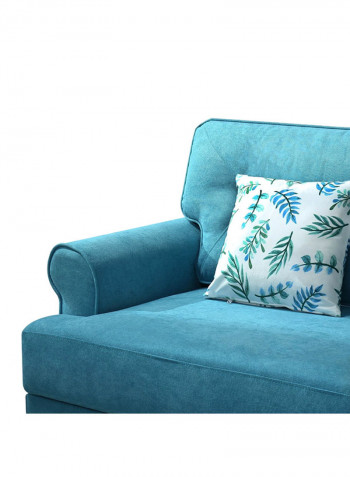 Ibiza 3-Seater Sofa With 2-Cushions Blue 86x193cm