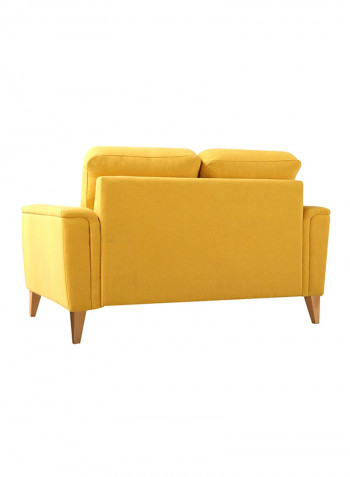 Lima 3-Seater Sofa With 2-Cushions Yellow 86x193cm