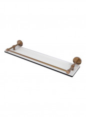 Dottingham Gallery Rail Glass Shelf Clear/Gold 22inch