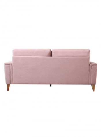 Lima 3-Seater Sofa With 2 Cushions Pink 86x193cm