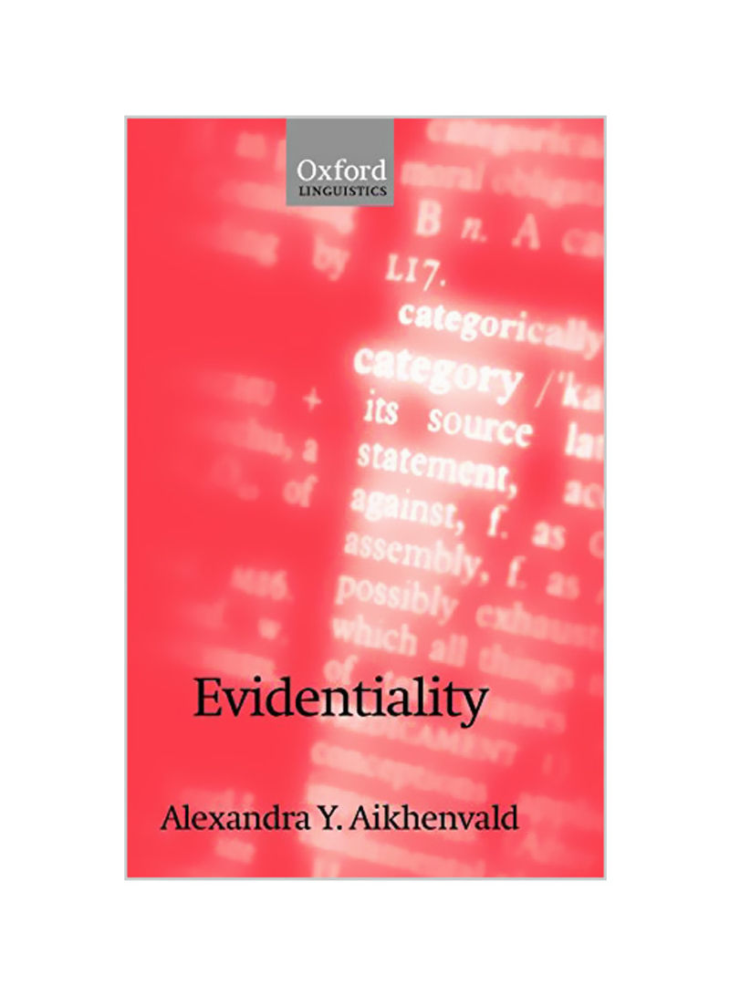 Evidentiality Hardcover