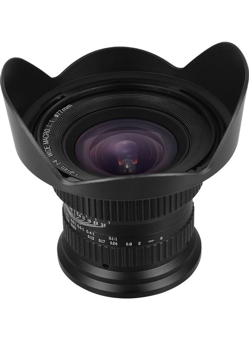 Macro Lens Wide Angle For Full Frame Black
